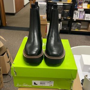 Sam Edelman Black Leather Ankle Boots